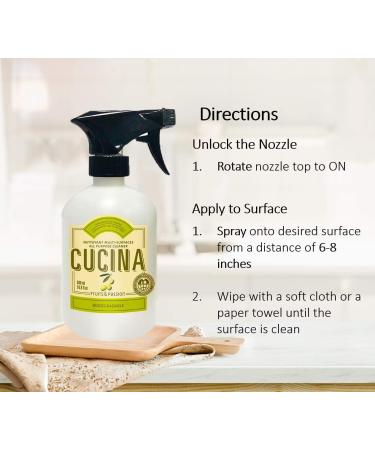 Fruits and Passion Cucina Biodegradable All-Purpose Cleaner - 500ml Multi-Surface Spray (Coriander & Olive Tree) | Eco-Friendly Household Cleaning - Buy Online on GoSupps.com