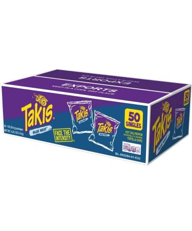 Takis Takis Blue Heat Lime Pepper Chilli Chilli Chips 1oz (50 Pack)