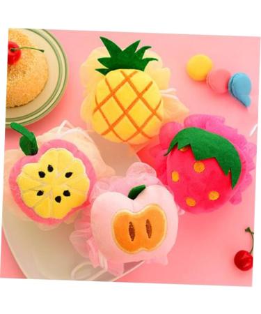 Housoutil 6pcs Cartoon Mesh Shower Ball Set | Soft Bath Puff & Loofah Sponge for Gentle Cleansing | Ideal for Kids & Adults - Buy Online on GoSupps.com