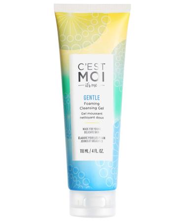 C'est Moi Gentle Foaming Cleansing Gel | Fragrance-Free Gel Cleanser made with Organic Aloe  Calendula and Strawberry  Kiwi  Apple Extracts  Gentle  Nourishing  Clearing  Balancing  4 fl oz. 4 Fl Oz (Pack of 1)