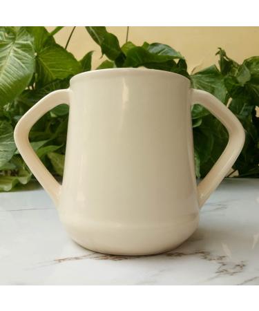 HealthGoodsIn BPA-Free Dual Handle Mug - Microwave Safe 11.83 US Fl. Oz. (350ml) - Dark Cream Color - Buy Online on GoSupps.com