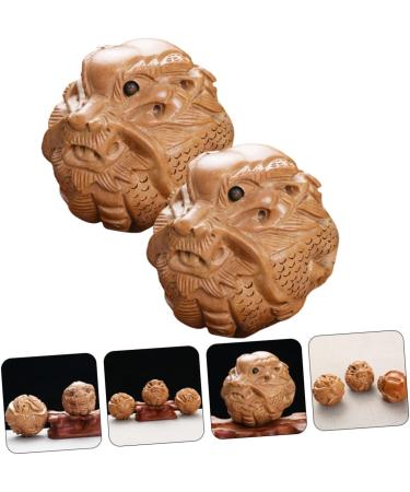 Solustre Baoding Balls - Wooden Chinese Hand Massage Tools for Fitness & Relaxation | Perfect Mahogany Gift - Buy Online on GoSupps.com