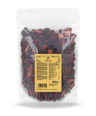 KoRo - Fraises s ch es 500 g - fruits s ch s sans sucre ajout et sans soufre