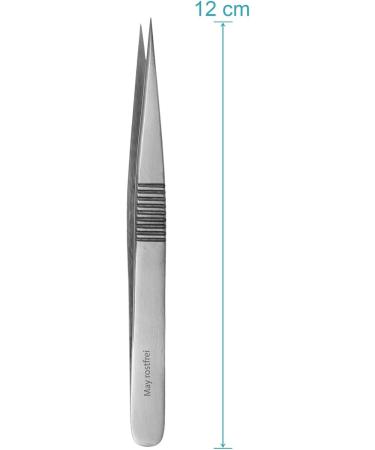 May 3x Splinter Tweezers - Stainless Steel First Aid Tweezers with Serrated Handle - Pointed Precision Tool for International Shipping - Buy Online on GoSupps.com