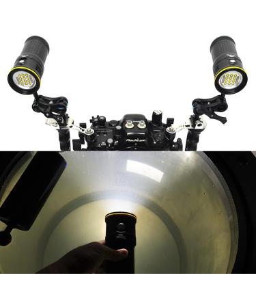 Diving Flashlight 6000 Lumen Scuba Underwater LED Video Light | 110 Wide Beam Angle Camera Torch for 100m/330ft Depth - Buy Online on GoSupps.com