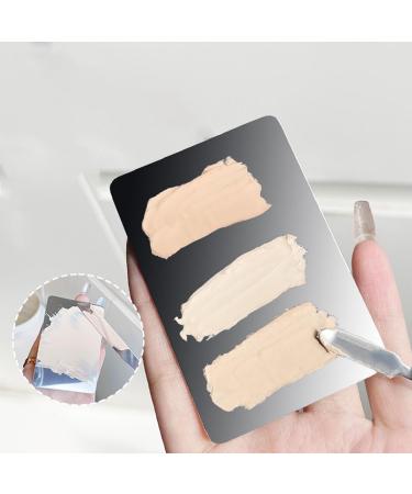 Liquid foundation testing tray for makeup - Color mixing palette for cosmetics highlighting powder - Buy Online on GoSupps.com