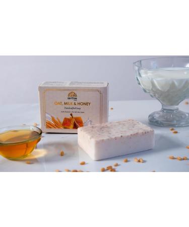 Buy AA.RTHAA Oat Milk & Honey Handmade Organic Vegan Soap | Cruelty Free Paraben & Sulfate Free | 100gm for All Skin Types - International Shipping Available - Buy Online on GoSupps.com