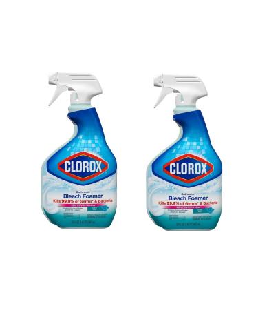 Clorox Bleach Foamer Bathroom Cleaner 30 oz (Pack of 2) 30 Fl Oz (Pack of 2)