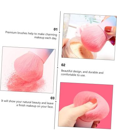 minkissy Travel Powder Brush Mushroom-shaped Haircut Powder Brush Loose Powder Loose Powder Cosmetic Makeup Travel Makeup Brush Face Powder Brush Tools Man-made Fibers Face Makeup Tools - Buy Online on GoSupps.com