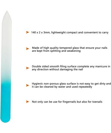 Long Handled Toenail Scissors & Easy Reach Clippers for Thick Toenails - Blue Nail Care Set with Glass File - Buy Online on GoSupps.com