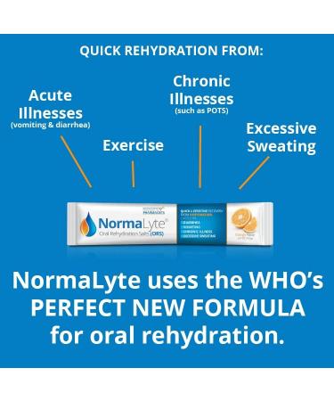 NormaLyte Sels de r hydratation orale orange lot de 6 (rendements de 500 ml par paquet) - Buy Online on GoSupps.com