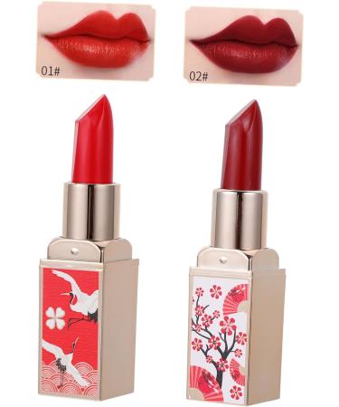 TOVINANNA 6 Pcs Chinese Style Lipstick Moisturizing Lipstick Makeup Lip Gloss Lipstick for Lady Non-stick Cup Lipsticks Lipstick for Women Grey Wigs for Women Vintage Set Shell Plastic - Buy Online on GoSupps.com