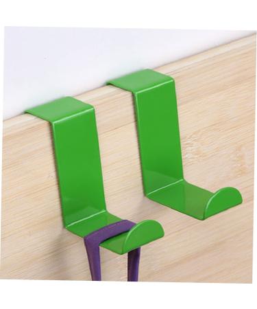 Alipis 4 Pcs Towel Hook Keychain Hook Over The Door Wreath Hanger Storage Hook Hat Hook Stainless Steel Green 4pcs - Buy Online on GoSupps.com