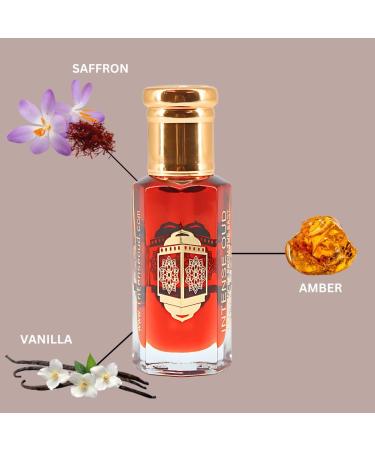 INTENSE OUD Gold Saffron Perfume Oil 12ML (0.40 OZ) With Black Gift Box Exotic Saffron Rich Amber & Sweet Vanilla. - Buy Online on GoSupps.com