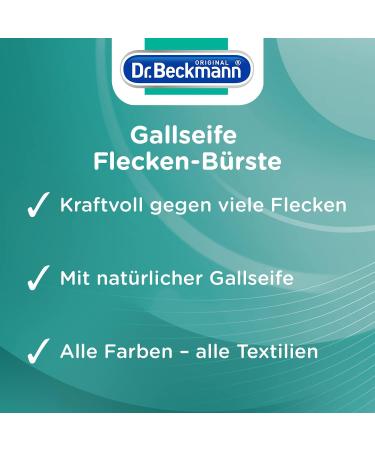 Buy Dr. Beckmann Gall Soap with Stain Brush-Away 250ml - Effective Stain Removal | International Shipping Available - Buy Online on GoSupps.com