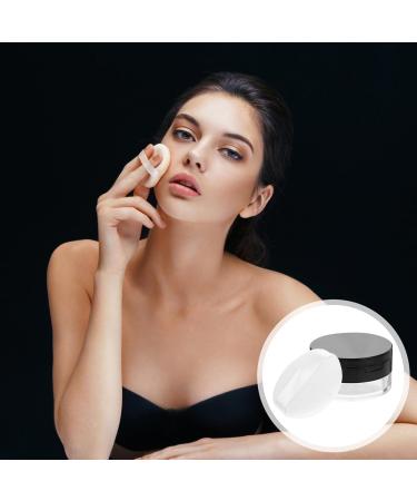 Powder Puff Containers with Lids Empty Powder Case Makeup Powder Cosmetic Case Travel Black - Buy Online on GoSupps.com
