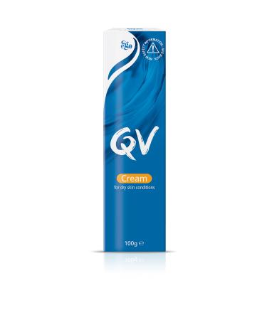 QV Cream 100g Tube  24 Hour Moisturisation  Ideal for Dry Skin Conditions  such as Eczema  Psoriasis and Dermatitis 3.52 Ounce (Pack of 1) Tube