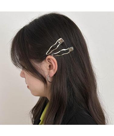 Sweet Cool Hairpin Metal Duck Bill Clips Metal Line Hair Barrette Summer Y2K Hair Clip Punk Hairpin Fashion Jewelry Gift Style 2 - Buy Online on GoSupps.com