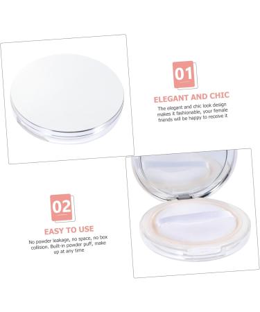 FRCOLOR Powder Puff Case 2 Sets Boxes Powder Box Makeup Containers Powder Puff Drying Rack Powder Storage Case Mix Clamshell - Buy Online on GoSupps.com