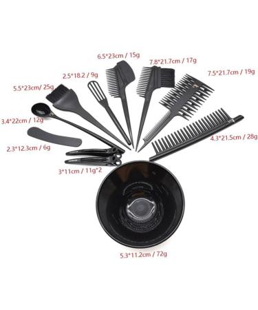 Ipetboom 1 Set Salon Hair Coloring Dyeing Kit Tools Dye Bowl and Brush Hair Tint Brush Highlight Brush Hair Highlighting Cap and Hook Hair Color Mixing Brush Bowls Comb Hair Dye - Buy Online on GoSupps.com