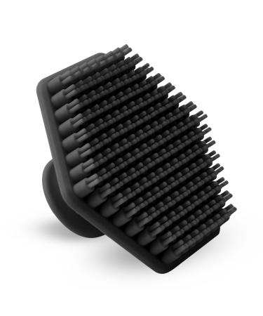 1PCS Face Scrubber Exfoliator Silicone Soft Bristles Brushes Manual Facial Cleansing Pores Wash Brush Blackhead Brush Baby Shower Brush for Men Women Skin Care Bath Shower Makeup (Black)