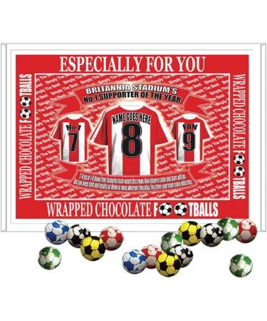 Stoke Football Shirt Personalised Gift Boxed Sweets Variety - Buy Online on GoSupps.com