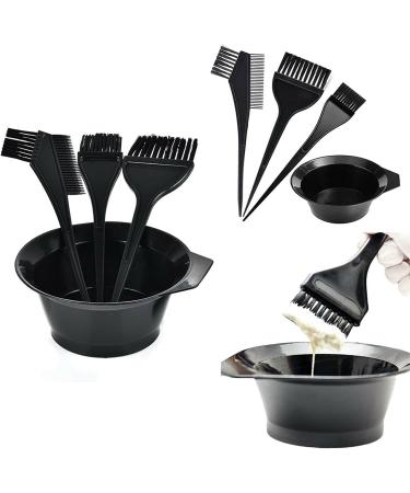 Hair Coloring Dyeing Kit Tint Tool Brush and Bowl Set Double-sided Coloring Comb Hairdressing Brushes Bowl Combo Salon Hair Color Dye Tint Tool Set Kit (4PC Hair Coloring Dyeing Kit) - Buy Online on GoSupps.com