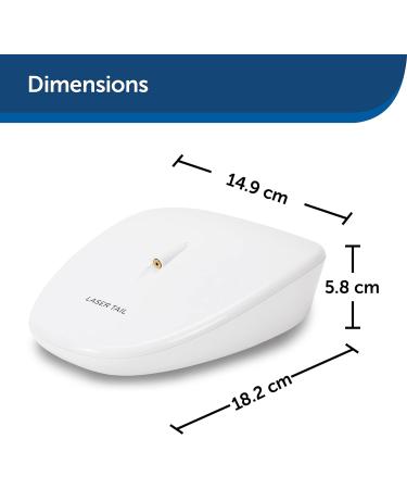 PetSafe Laser Tail Automatic Laser Light Interactive Playtime For Cats Moving Cat Toy White - Buy Online on GoSupps.com