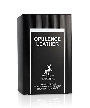 Maison Alhambra Opulence Leather for Men Eau de Parfum Spray 3.4 Ounce / 100 ml Spicy Wood Leather Amber Wood Floral 3.4 Fl Oz (Pack of 1) - Buy Online on GoSupps.com