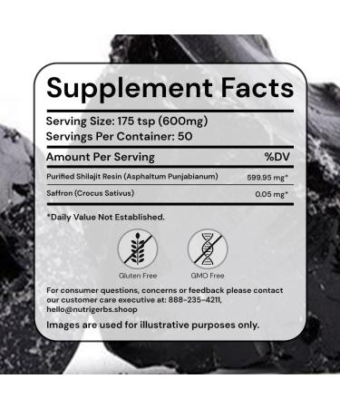 Pure Shilajit Resin with Saffron - Sourced from The Himalayas Natural Humic and Fulvic Acid Trace Minerals Supplement for Energy Immune Support Memory and Mood Boost (30g Pack of 3) 1.06 Fl Oz (Pack of 3) - Buy Online on GoSupps.com