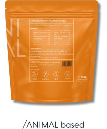 Halal Collag ne Poudre 450g - Pur Collag ne Hydrolysat Type I & III - Bovins nourris l'herbe de Turquie - Certifi Halal - 2000 Daltons - Go t Neutre - Conditionn en Allemagne - Buy Online on GoSupps.com