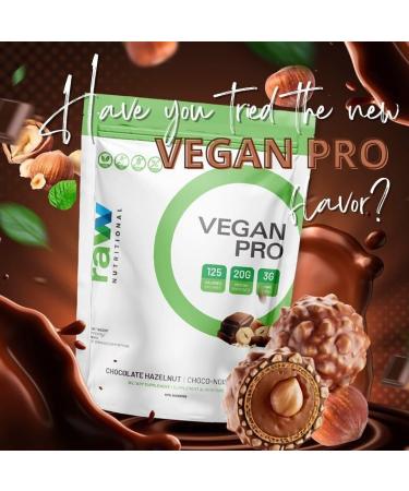 Raw Nutritional Vegan Pro Organic Plant Based Protein Powder | No Artificial Sweeteners | Non-GMO | Gluten-free | 20g Pea Protein Per Serving | 2LB (Chocolate Hazelnut) Chocolate Hazelnut 908.00 g (Pack of 1) - Buy Online on GoSupps.com