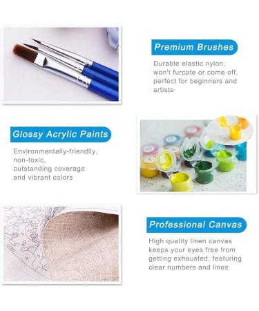 VeGuude Van Gogh Starry Night Paint by Numbers Kit | DIY Oil Painting for Adults & Kids | Home Wall Decor Gift | 12x16 inch - Buy Online on GoSupps.com