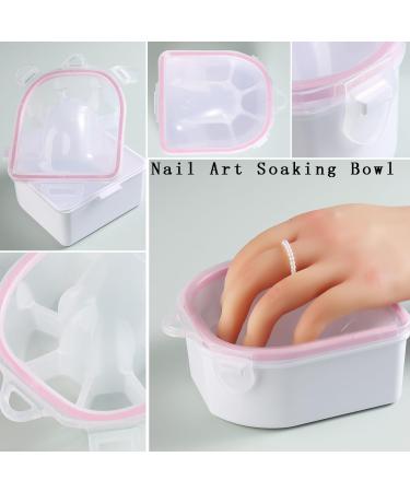 Buy Nail Soaking Bowl Set - 6 Piece Gel Polish Remover Kit with Cuticle Tools for Manicure - International Shipping Available - Buy Online on GoSupps.com