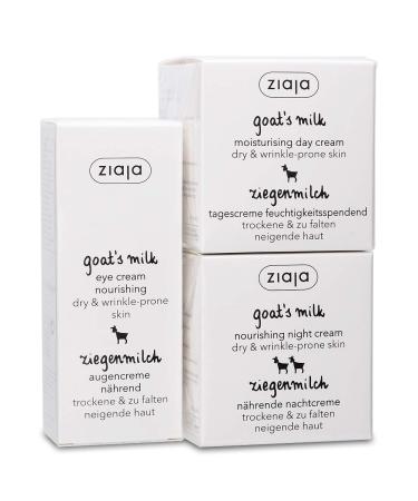 Ziaja Goat's Milk Bundle: Day  Night & Eye Cream - Buy Online on GoSupps.com