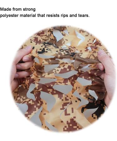 Yeacool Camo Netting 6.5ftx5ft - Lightweight Camouflage Tarp for Hunting, Camping, and Car Cover - Military Party Decorations and Duck Blind - Durable Army Sunshade Mesh in Digital Desert Camo - Buy Online on GoSupps.com