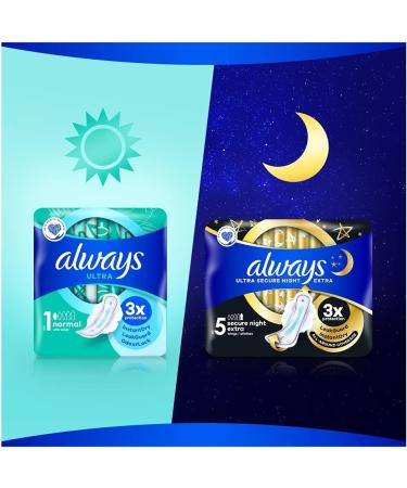 Always Ultra Normal Plus Sanitary Pads - 38 Count Pack of 1 - Buy Online on GoSupps.com