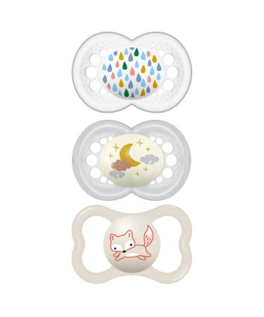 MAM Variety Pack Baby Pacifier  Includes 3 Types of Pacifiers  Nipple Shape Helps Promote Healthy Oral Development  6-16 Months  Unisex  3 Count (Pack of 1)