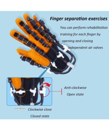 Self-Training Hand Function Rehabilitation Robot Gloves Hemiplegia Stroke Five-Fingers Training Equipment for Hand Dysfunction Patients (Left Hand Medium) - Buy Online on GoSupps.com