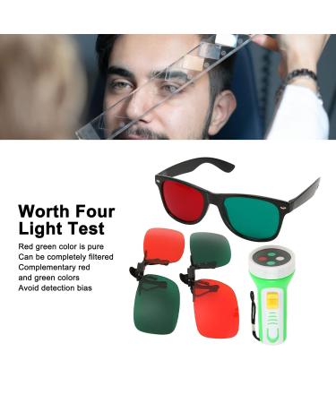 4-Point Red-Green Glasses | Reusable Penlight Ophthalmological Tester - Portable & Professional for Eye Exams - Buy Online on GoSupps.com