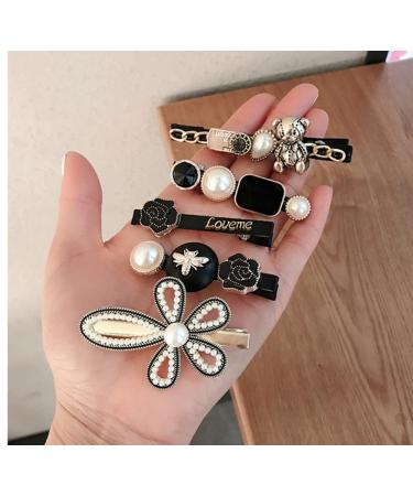 5 Vintage Metal Hair Clips - French Retro Bear Bee Flower Designs for Women & Girls - International Shipping - Buy Online on GoSupps.com