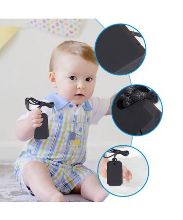 Silicone Molar Baby Teether Set - Durable Chewing Toy for Boys and Girls | Safe and Adorable Soothing Tool for Teething | Outdoor Toy for Kids | 2pcs Blackx2pcs 6.2X3.7cmx2pcs - Buy Online on GoSupps.com