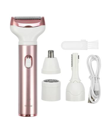 VOCOSTE 4 in 1 Electric Shaver Set for Women Rechargeable Rose Gold Tone