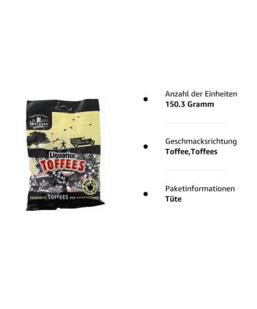 Walkers Nonsuch Liquorice Toffees - Traditional British Candy with Condensed Milk & Black Treacle - 5.29 Oz (150g) - Imported Worldwide - Buy Online on GoSupps.com