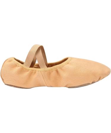 Linodes Girls and Women Dance Shoes Stretch Canvas Split Sole - Size 8.5 Sand - Buy Online on GoSupps.com