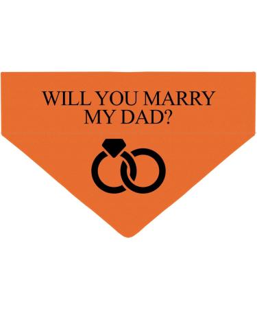 Personalized Dog Hollow - Marry My Daddy Triangular Cloth for Pets - Unique Collar Accessory - Buy Online on GoSupps.com