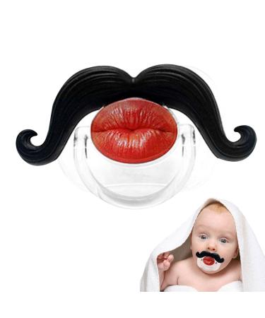 Vincente Silicone Pacifier for Toddlers - Orthodontic Mustache Design | Soft & Safe Silicone for Babies | Unisex - Buy Online on GoSupps.com