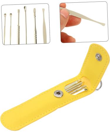 Hemoton Silicone Ear Picking Tool Set - Earwax Cleaner & Remover - 3 Golden Pieces - 11.5X2.7X1cmx3pcs - Buy Online on GoSupps.com