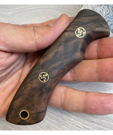 Hand Forged Hunting Knife with Walnut Handle - 150 Layers Damast Steel - Perfect Camping & Survival Gift - Buy Online on GoSupps.com