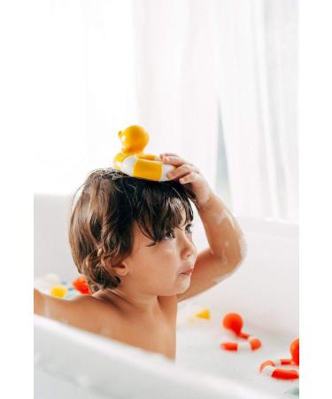 Oli & Carol Natural Rubber Bath Toy - Flo The Floatie Duck - Safe Yellow 10 cm for Kids | Eco-Friendly International Shipping - Buy Online on GoSupps.com